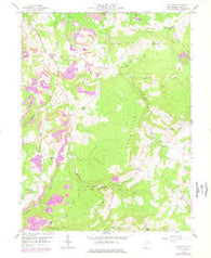 Cuzzart West Virginia Historical topographic map, 1:24000 scale, 7.5 X 7.5 Minute, Year 1959