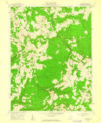 Cuzzart West Virginia Historical topographic map, 1:24000 scale, 7.5 X 7.5 Minute, Year 1959