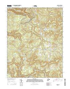 Danese West Virginia Historical topographic map, 1:24000 scale, 7.5 X 7.5 Minute, Year 2014