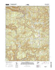 Danese West Virginia Current topographic map, 1:24000 scale, 7.5 X 7.5 Minute, Year 2016