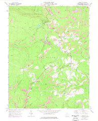 Danese West Virginia Historical topographic map, 1:24000 scale, 7.5 X 7.5 Minute, Year 1969