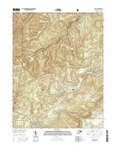 Davis West Virginia Current topographic map, 1:24000 scale, 7.5 X 7.5 Minute, Year 2016