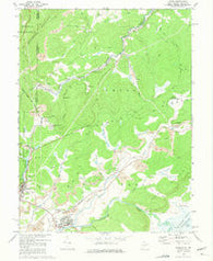 Davis West Virginia Historical topographic map, 1:24000 scale, 7.5 X 7.5 Minute, Year 1967