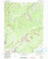 Davis West Virginia Historical topographic map, 1:24000 scale, 7.5 X 7.5 Minute, Year 1967