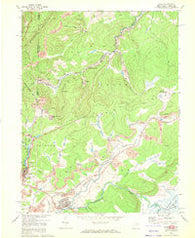 Davis West Virginia Historical topographic map, 1:24000 scale, 7.5 X 7.5 Minute, Year 1967