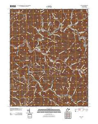 Davy West Virginia Historical topographic map, 1:24000 scale, 7.5 X 7.5 Minute, Year 2011