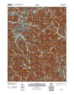 Dawson West Virginia Historical topographic map, 1:24000 scale, 7.5 X 7.5 Minute, Year 2011