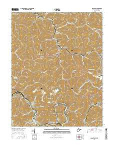 Delbarton West Virginia Current topographic map, 1:24000 scale, 7.5 X 7.5 Minute, Year 2016