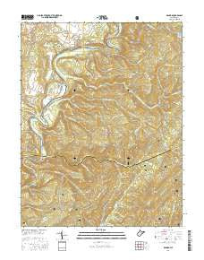 Denmar West Virginia Current topographic map, 1:24000 scale, 7.5 X 7.5 Minute, Year 2016