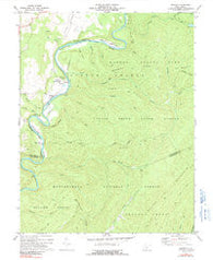 Denmar West Virginia Historical topographic map, 1:24000 scale, 7.5 X 7.5 Minute, Year 1977