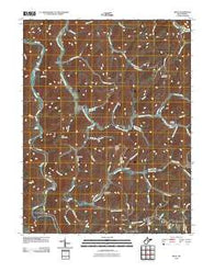 Diana West Virginia Historical topographic map, 1:24000 scale, 7.5 X 7.5 Minute, Year 2010