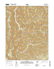 Diana West Virginia Historical topographic map, 1:24000 scale, 7.5 X 7.5 Minute, Year 2014