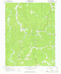 Diana West Virginia Historical topographic map, 1:24000 scale, 7.5 X 7.5 Minute, Year 1967
