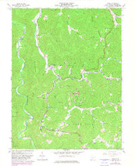 Diana West Virginia Historical topographic map, 1:24000 scale, 7.5 X 7.5 Minute, Year 1967