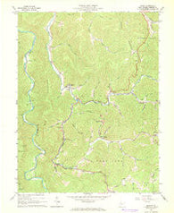 Diana West Virginia Historical topographic map, 1:24000 scale, 7.5 X 7.5 Minute, Year 1967