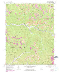 Dorothy West Virginia Historical topographic map, 1:24000 scale, 7.5 X 7.5 Minute, Year 1965