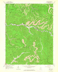 Dorothy West Virginia Historical topographic map, 1:24000 scale, 7.5 X 7.5 Minute, Year 1965