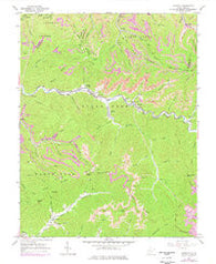 Dorothy West Virginia Historical topographic map, 1:24000 scale, 7.5 X 7.5 Minute, Year 1965