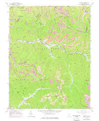 Dorothy West Virginia Historical topographic map, 1:24000 scale, 7.5 X 7.5 Minute, Year 1965