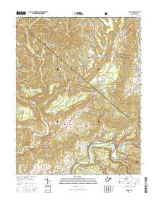 Droop West Virginia Current topographic map, 1:24000 scale, 7.5 X 7.5 Minute, Year 2016
