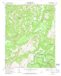 Droop West Virginia Historical topographic map, 1:24000 scale, 7.5 X 7.5 Minute, Year 1973