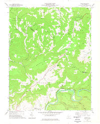 Droop West Virginia Historical topographic map, 1:24000 scale, 7.5 X 7.5 Minute, Year 1977