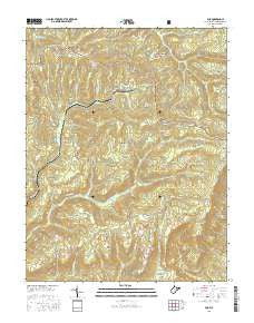 Duo West Virginia Current topographic map, 1:24000 scale, 7.5 X 7.5 Minute, Year 2016