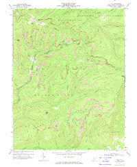 Duo West Virginia Historical topographic map, 1:24000 scale, 7.5 X 7.5 Minute, Year 1972