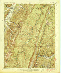 Durbin West Virginia Historical topographic map, 1:62500 scale, 15 X 15 Minute, Year 1924