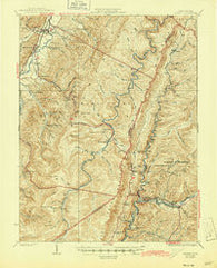 Durbin West Virginia Historical topographic map, 1:62500 scale, 15 X 15 Minute, Year 1924