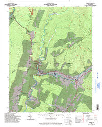 Durbin West Virginia Historical topographic map, 1:24000 scale, 7.5 X 7.5 Minute, Year 1995