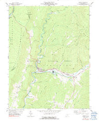 Durbin West Virginia Historical topographic map, 1:24000 scale, 7.5 X 7.5 Minute, Year 1977