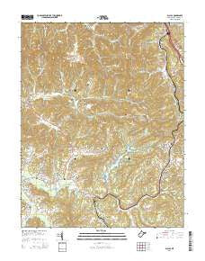 Eccles West Virginia Historical topographic map, 1:24000 scale, 7.5 X 7.5 Minute, Year 2014