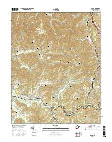 Eccles West Virginia Current topographic map, 1:24000 scale, 7.5 X 7.5 Minute, Year 2016