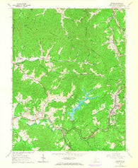 Eccles West Virginia Historical topographic map, 1:24000 scale, 7.5 X 7.5 Minute, Year 1965