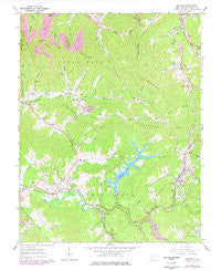 Eccles West Virginia Historical topographic map, 1:24000 scale, 7.5 X 7.5 Minute, Year 1965