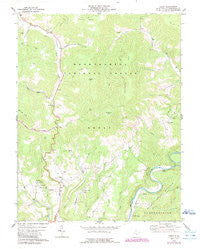 Edray West Virginia Historical topographic map, 1:24000 scale, 7.5 X 7.5 Minute, Year 1974