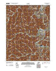 Elizabeth West Virginia Historical topographic map, 1:24000 scale, 7.5 X 7.5 Minute, Year 2010