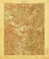Elizabeth West Virginia Historical topographic map, 1:62500 scale, 15 X 15 Minute, Year 1906