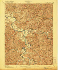 Elizabeth West Virginia Historical topographic map, 1:62500 scale, 15 X 15 Minute, Year 1906