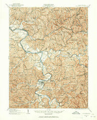 Elizabeth West Virginia Historical topographic map, 1:62500 scale, 15 X 15 Minute, Year 1924