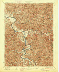 Elizabeth West Virginia Historical topographic map, 1:62500 scale, 15 X 15 Minute, Year 1926