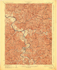 Elizabeth West Virginia Historical topographic map, 1:62500 scale, 15 X 15 Minute, Year 1926