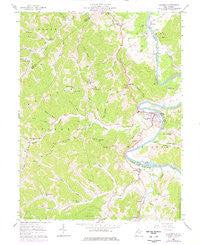 Elizabeth West Virginia Historical topographic map, 1:24000 scale, 7.5 X 7.5 Minute, Year 1957