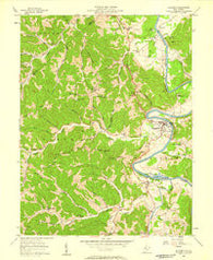 Elizabeth West Virginia Historical topographic map, 1:24000 scale, 7.5 X 7.5 Minute, Year 1957