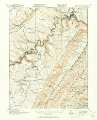 Elk Garden West Virginia Historical topographic map, 1:62500 scale, 15 X 15 Minute, Year 1919