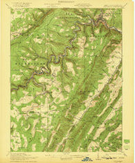 Elk Garden West Virginia Historical topographic map, 1:62500 scale, 15 X 15 Minute, Year 1922