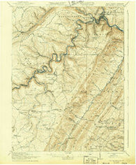 Elk Garden West Virginia Historical topographic map, 1:62500 scale, 15 X 15 Minute, Year 1922