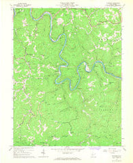 Elkhurst West Virginia Historical topographic map, 1:24000 scale, 7.5 X 7.5 Minute, Year 1967
