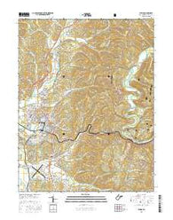 Elkins West Virginia Current topographic map, 1:24000 scale, 7.5 X 7.5 Minute, Year 2016